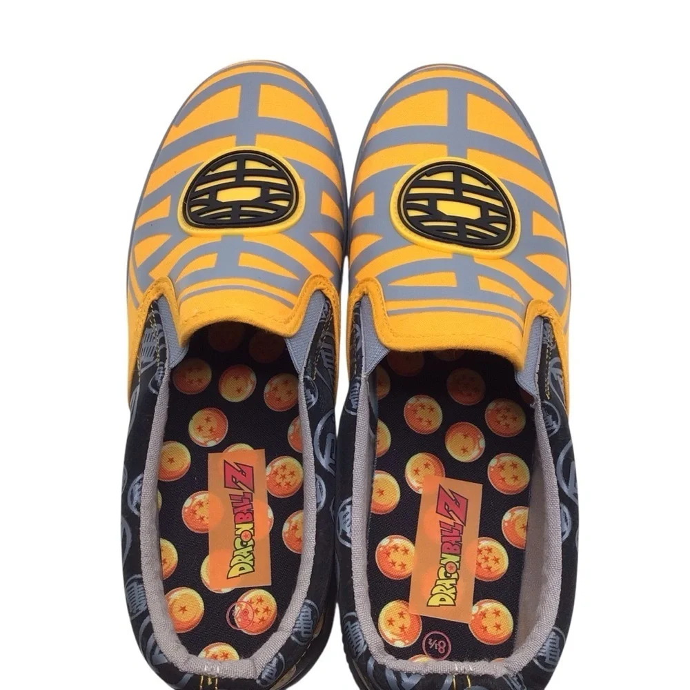 Dragonball Z Men's Slip On Comfort Casual Sneakers, Ground Up Size 8.5